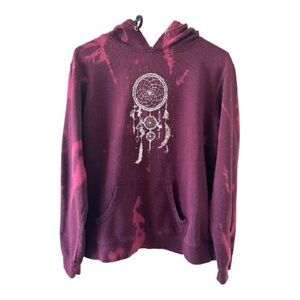 ✨ Custom Bleach Dyed Empyre Dreamcatcher Hoodie – Women’s XL